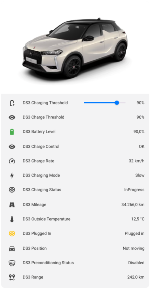 Connecting Your DS3 E-Tense Crossback to Home Assistant