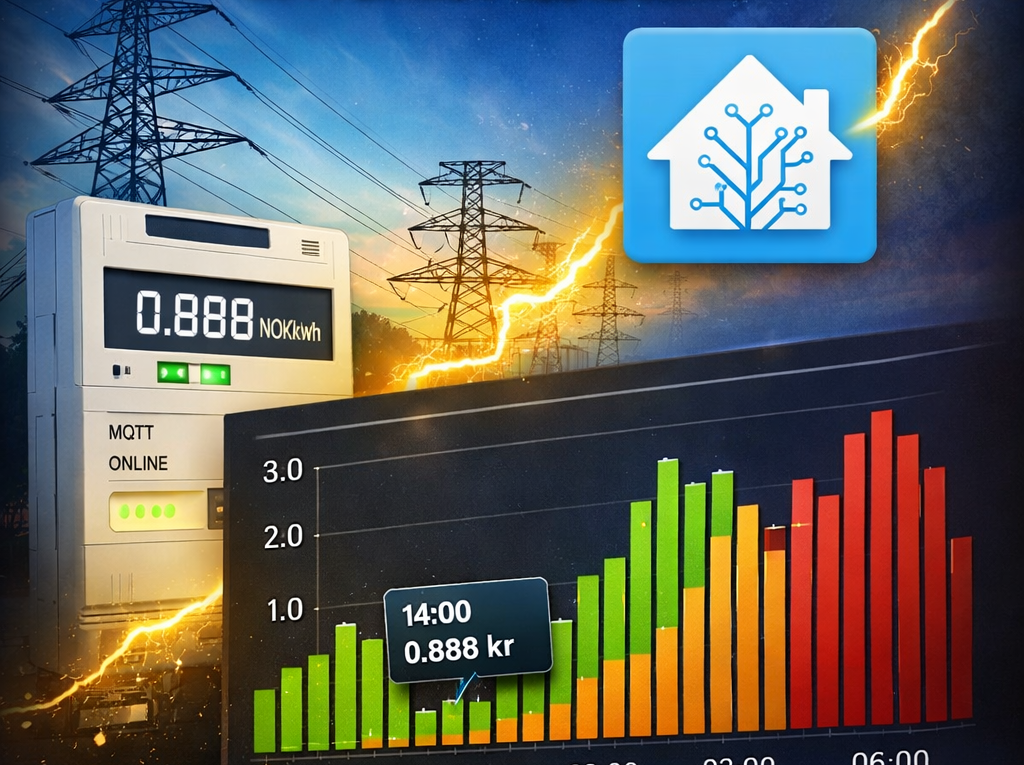 Visualizing Hourly Electricity Prices in Home Assistant Using AMS Reader and ApexCharts